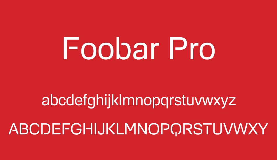foobar-pro font