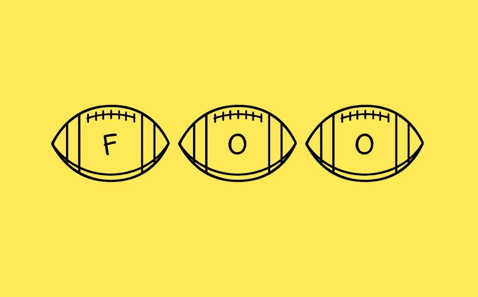 Footballs font big
