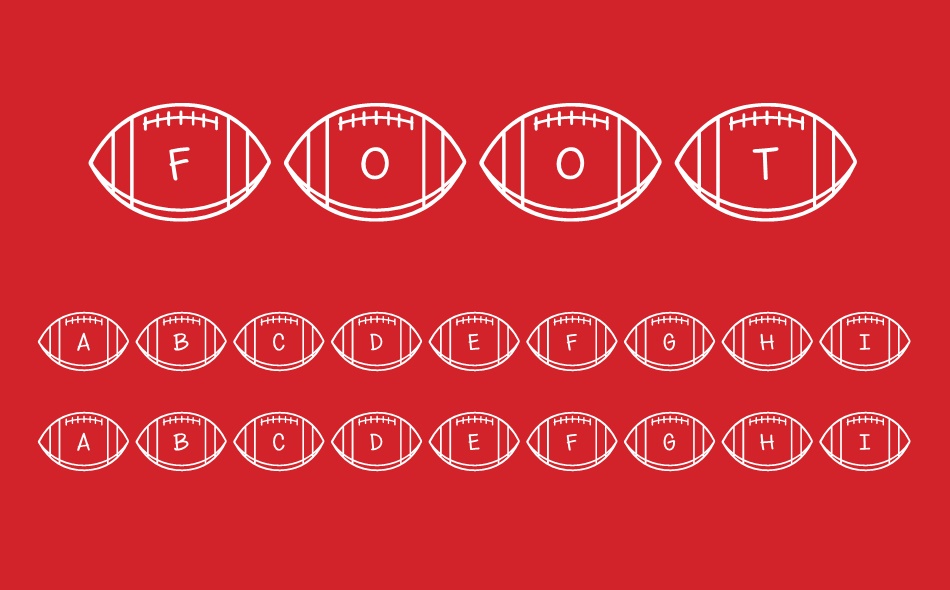 Footballs font
