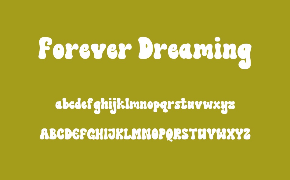 Forever Dreaming font