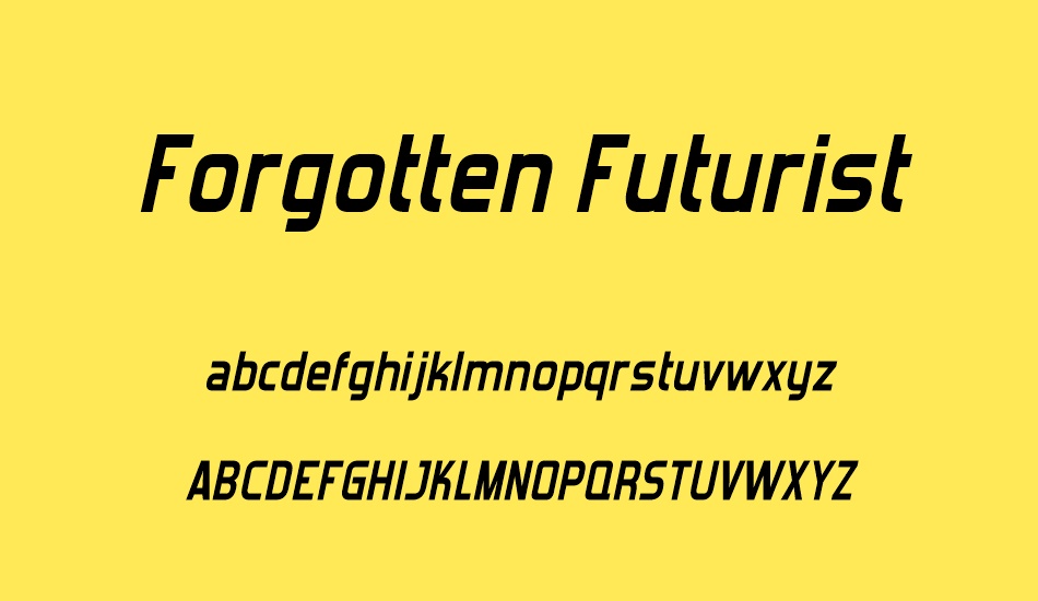 forgotten-futurist font