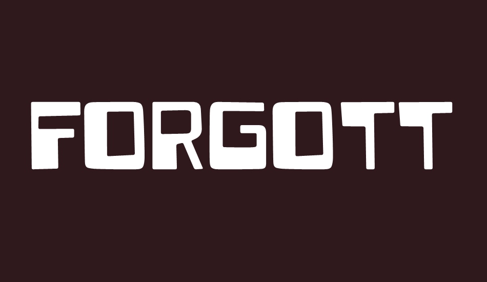 forgottenworld font big