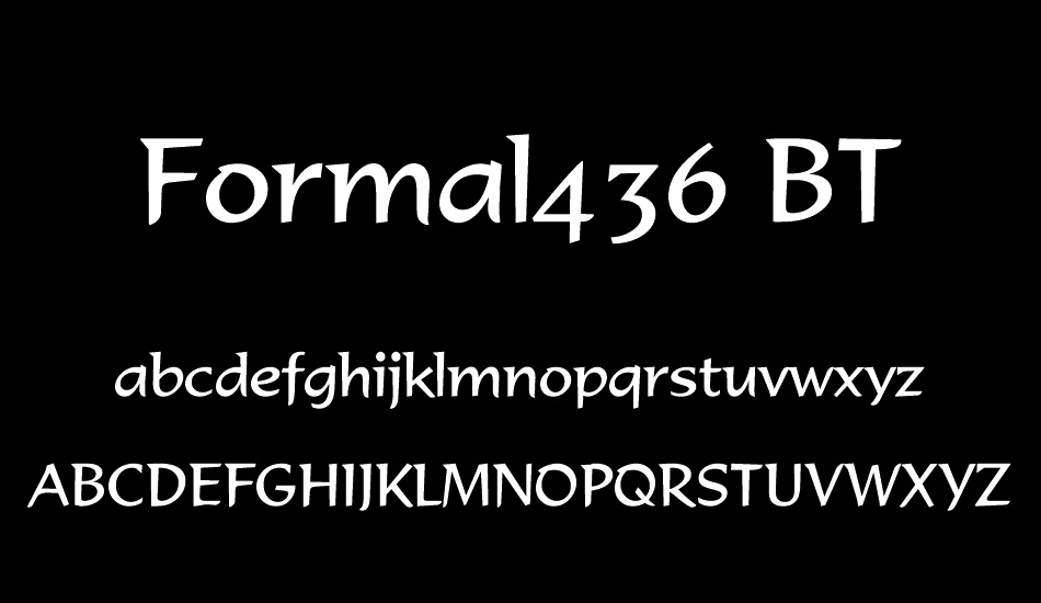 formal436-bt font