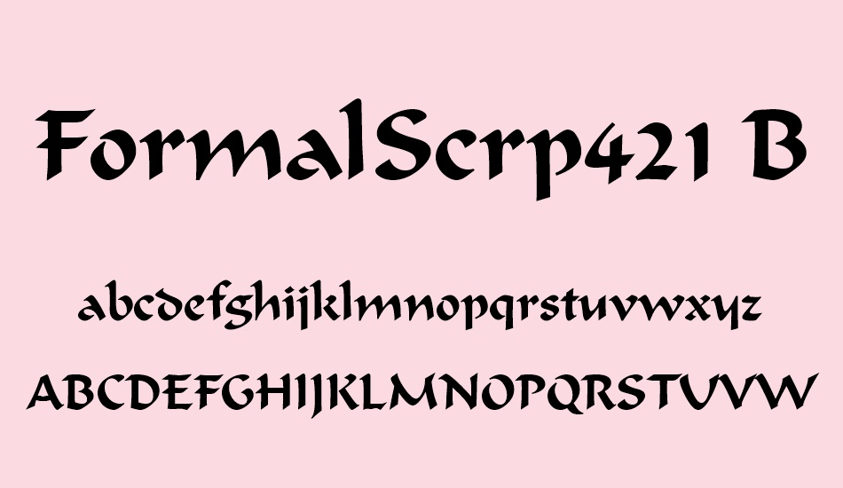 formalscrp421-bt font