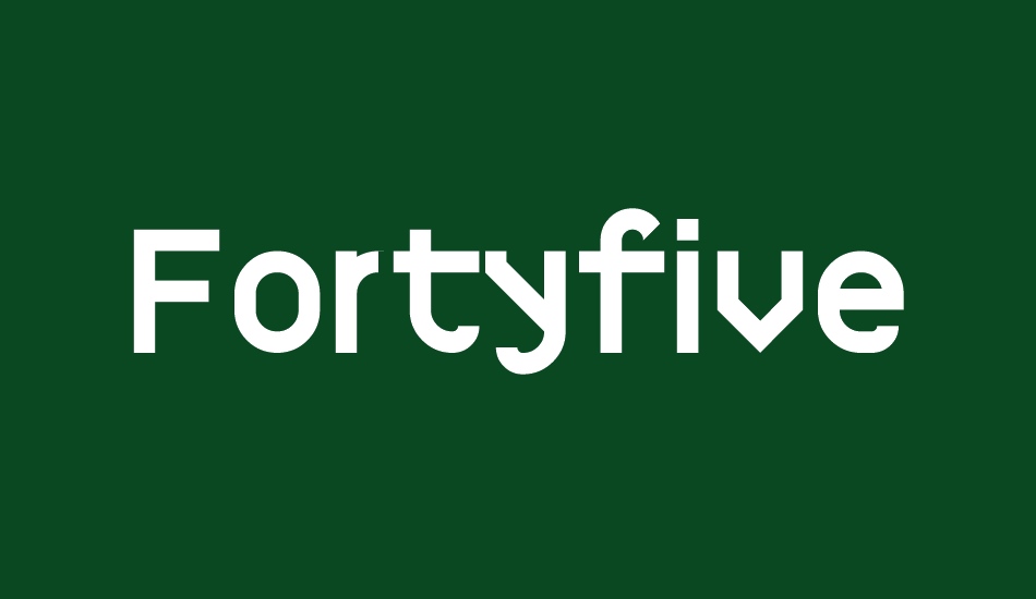 fortyfive font big