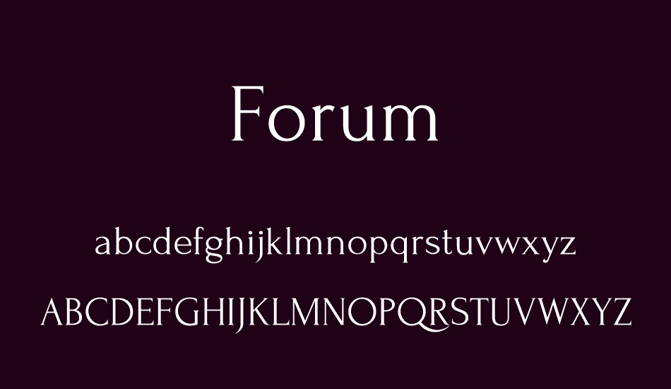 forum font