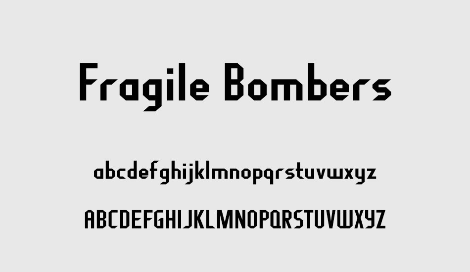 fragile-bombers font