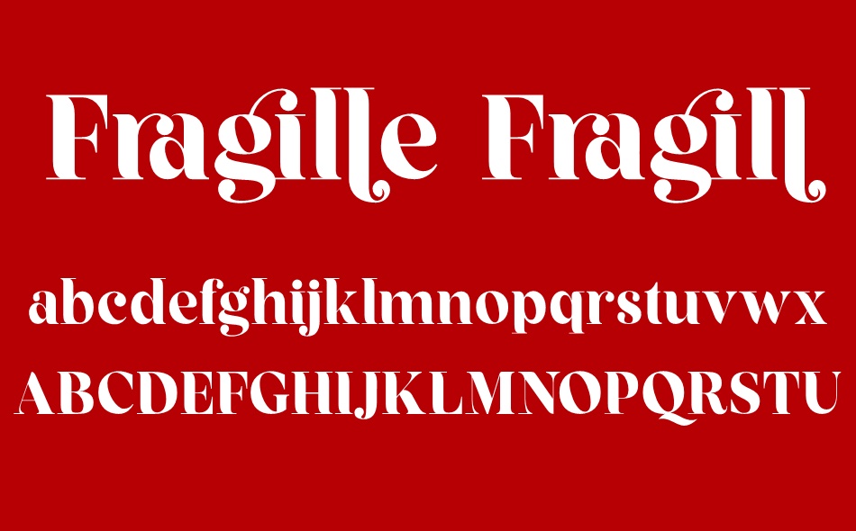 Fragille font