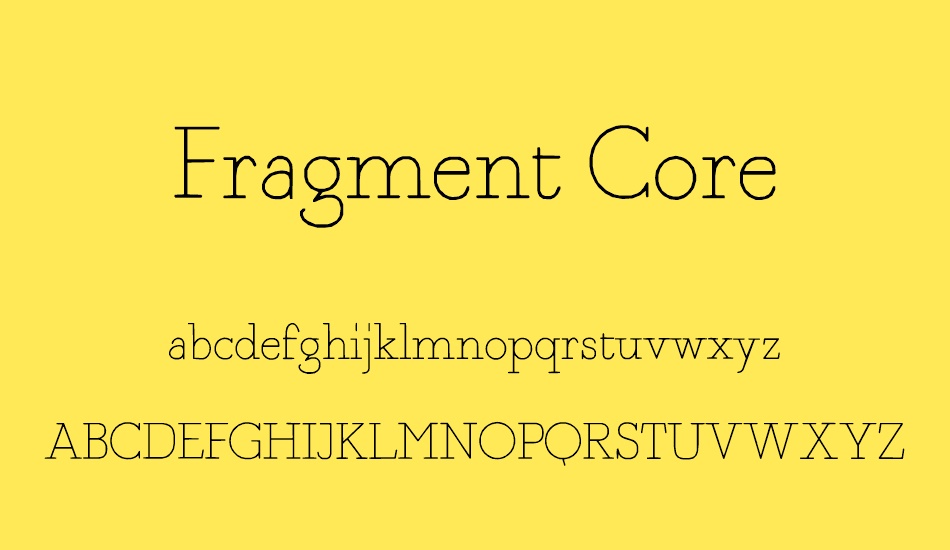 fragment-core font