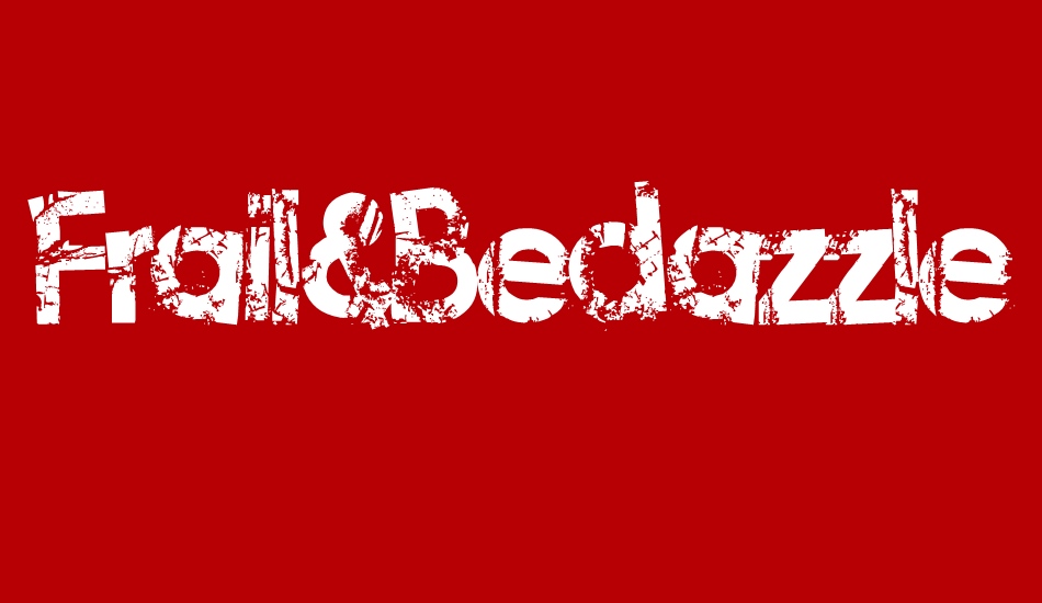 frail&bedazzled font big