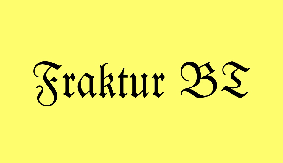 fraktur-bt font big