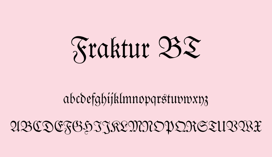 fraktur-bt font