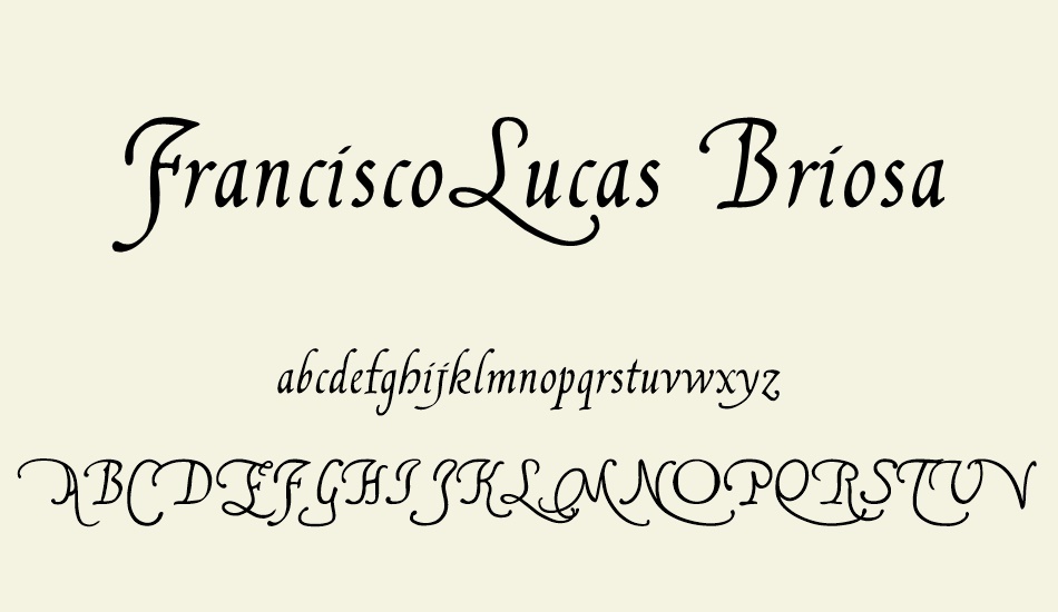 franciscolucas-briosa font