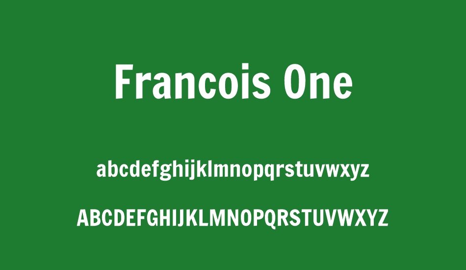francois-one font