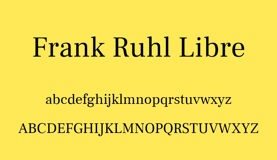 frank-ruhl-libre font