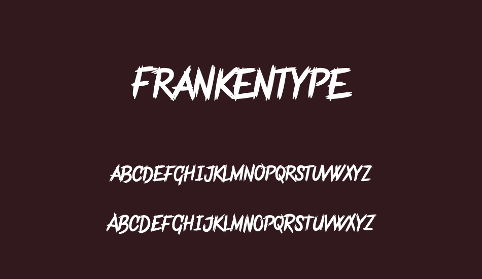 frankentype-personal-use-only font