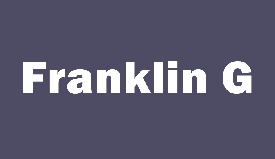 franklin-gothic-heavy font big