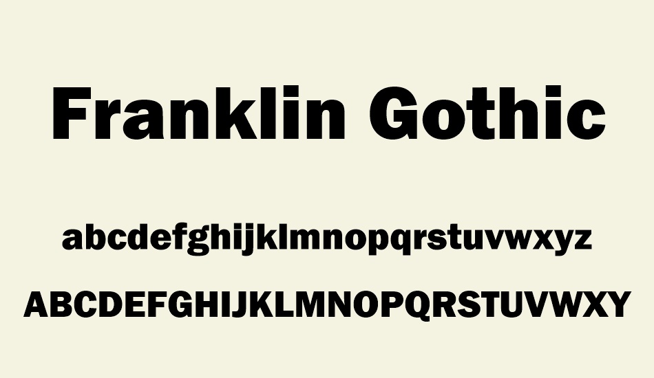 franklin-gothic-heavy font