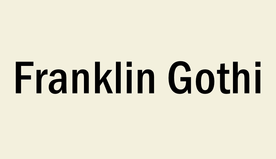 franklin-gothic-medium-cond font big