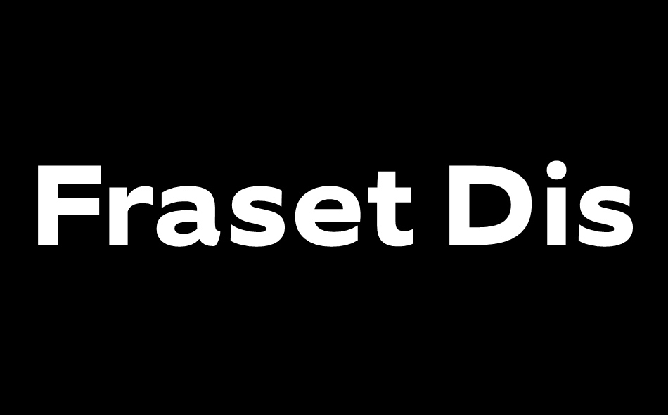 Fraset Display font big