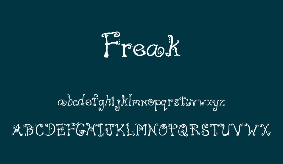 freak font