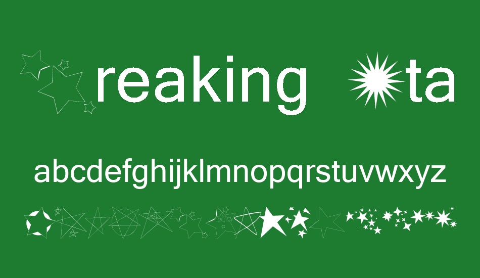 freaking-stars font