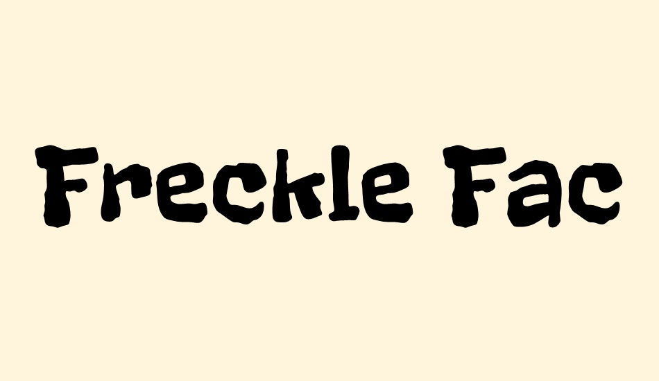 freckle-face font big