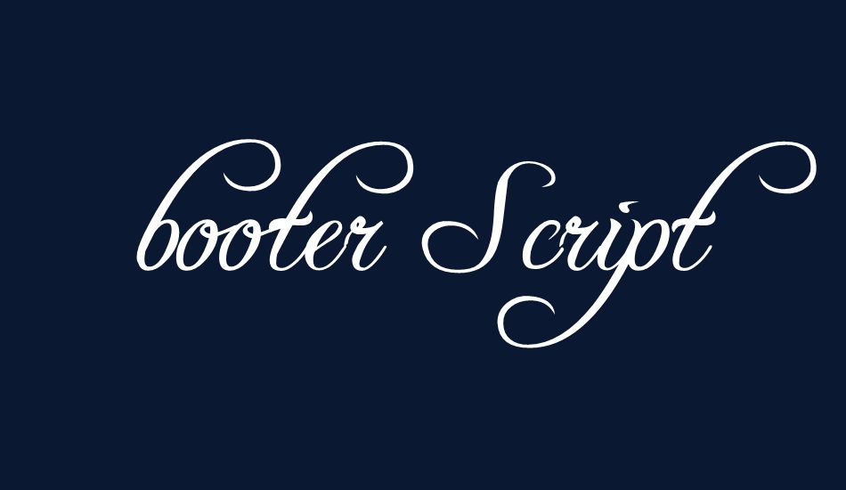 freebooter-script font big