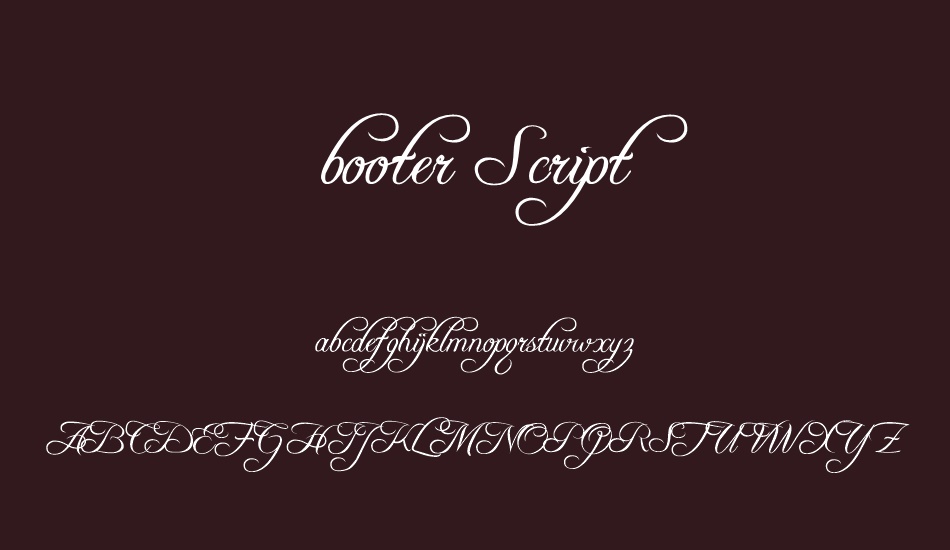 freebooter-script font