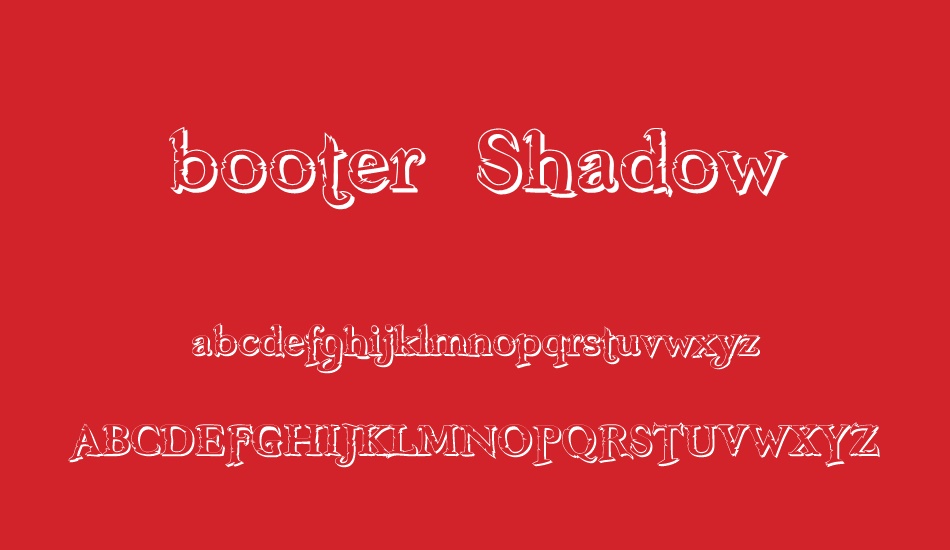 freebooter-shadow font
