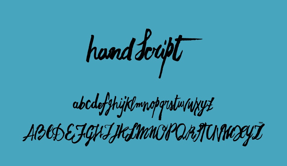 freehand-script font