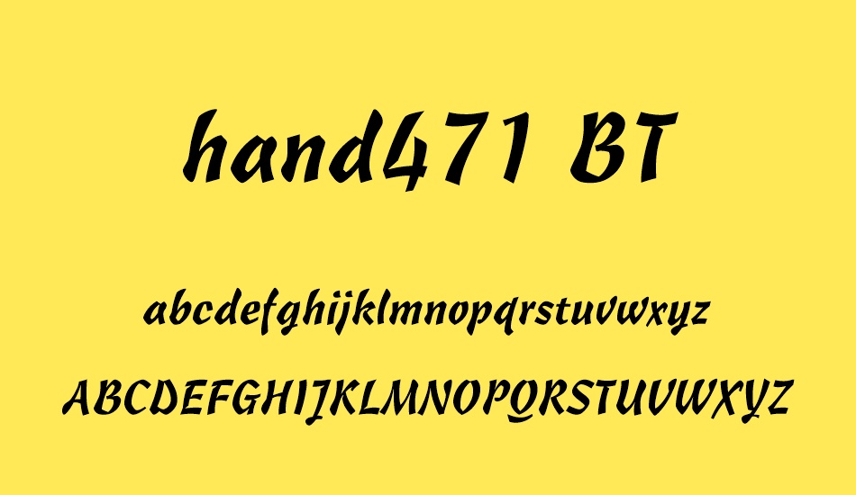 freehand471-bt font
