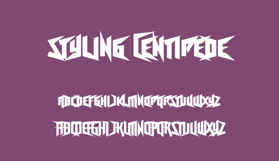 freestyling-centipede font