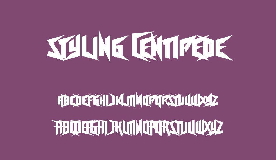 freestyling-centipede font