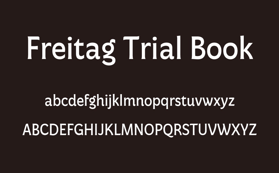 Freitag font