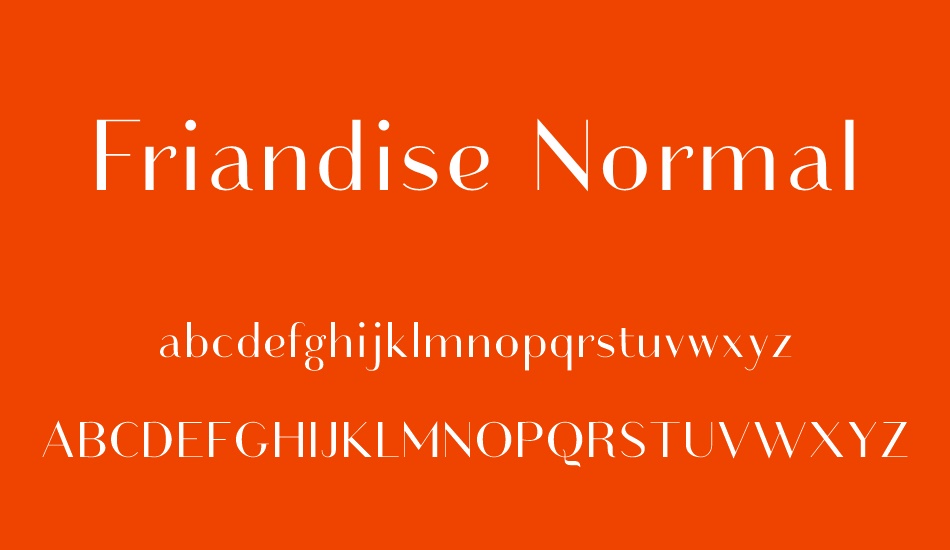 friandise-normaldemo font