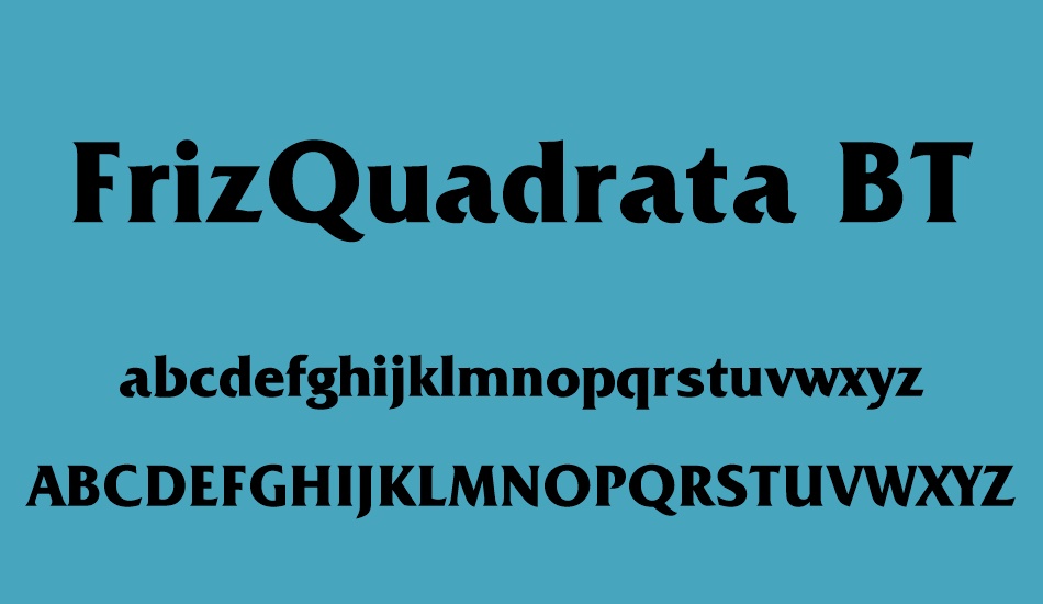 frizquadrata-bt font