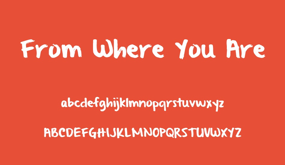 from-where-you-are font