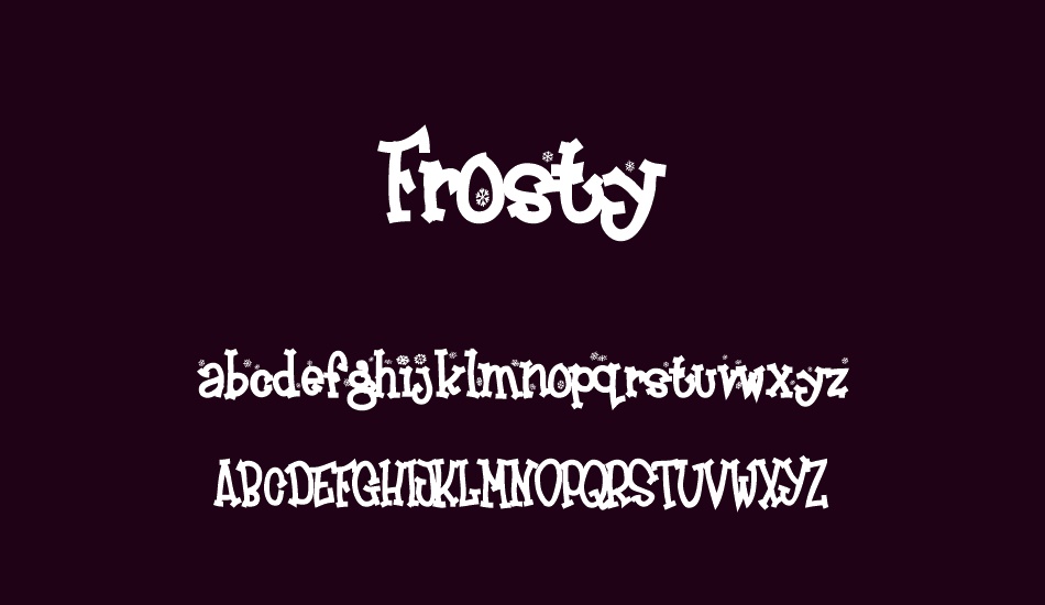 frosty font