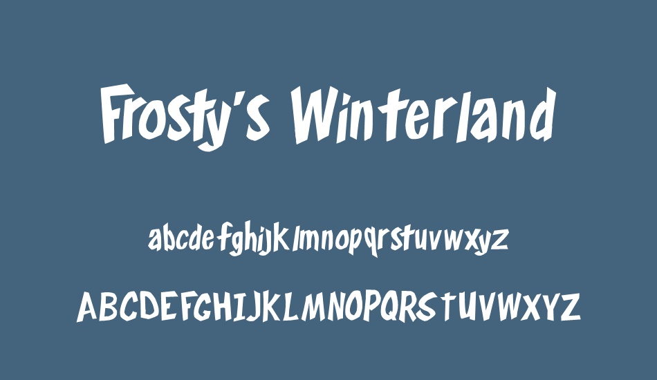 frostys-winterland font