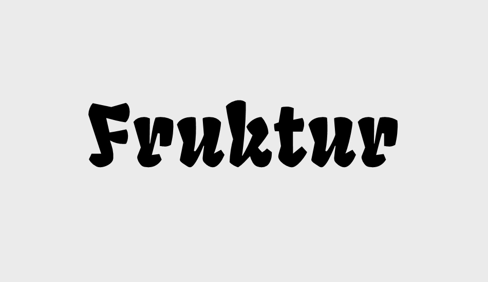 fruktur font big