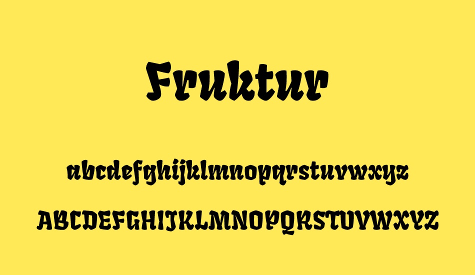 fruktur font