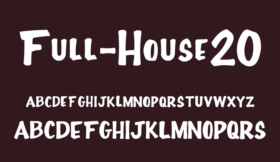 full-house20 font