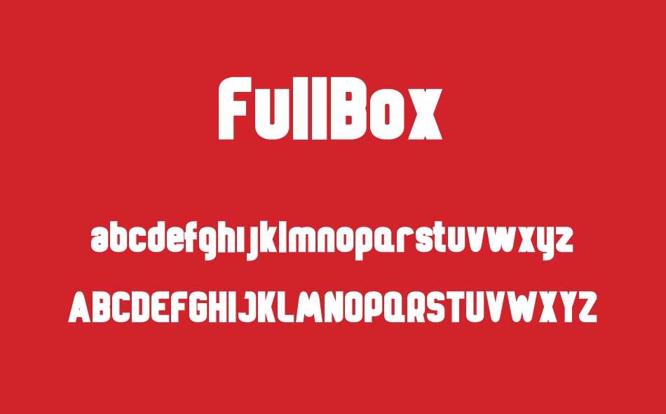 Full Box font