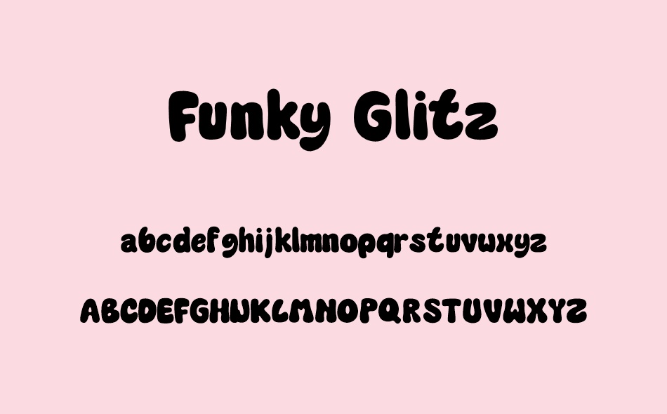 Funky Glitz font