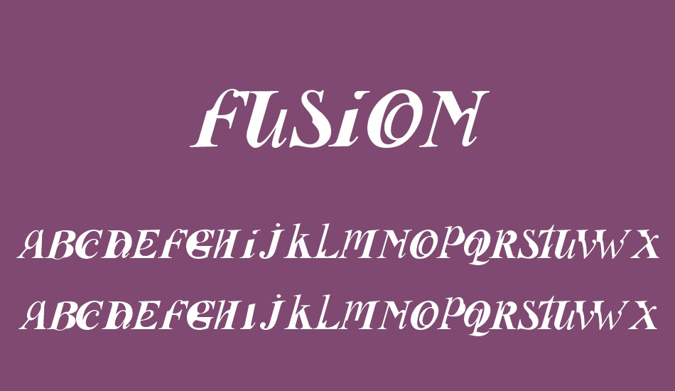 fusion font