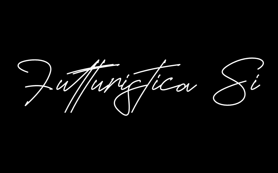 Futturistica Signature font big