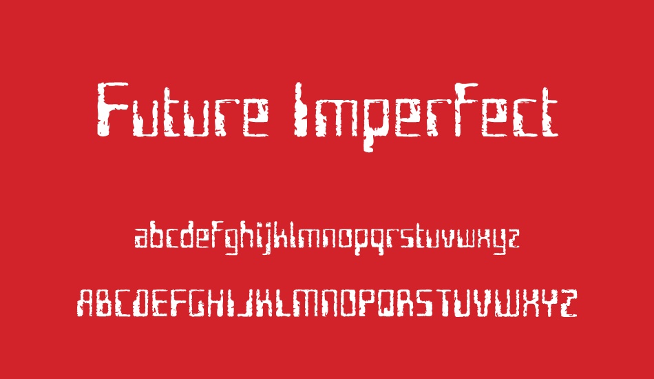 future-ımperfect font