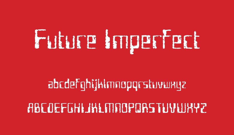 future-ımperfect font