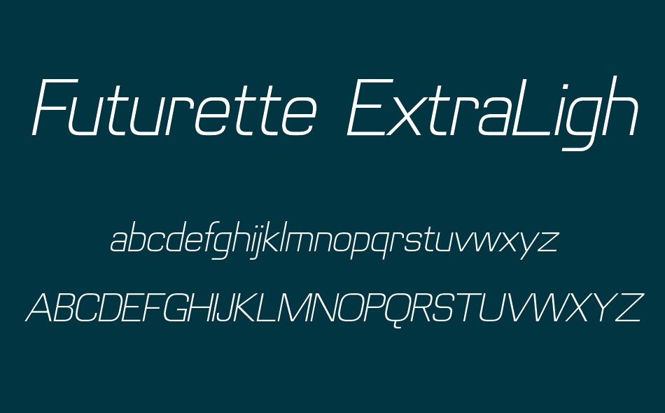 Futurette font